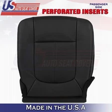 2013 to 2016 For Ford F250 F350 Platinum Passenger Bottom Leather Seat Cover BLK