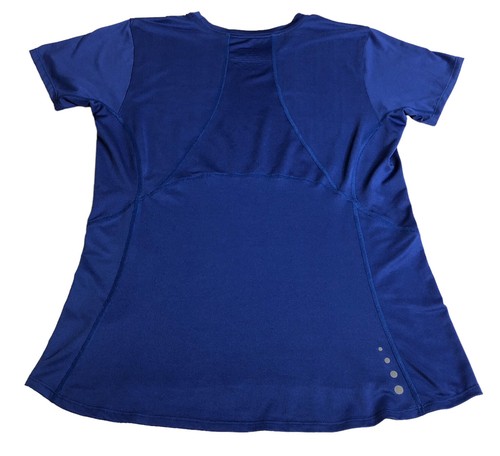 LL Bean Top Womens Large Blue Athletic Running Stretch Mesh Hiking Outdoor - Picture 2 of 12