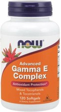NOW FOODS, ADVANCED GAMMA E COMPLEX 120 Softgels GREAT PRICE