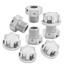NEW GPM Aluminum 7075 Wheel Hex  Wheel Lock Silver for Arrma 1/8 Kraton/Outcast