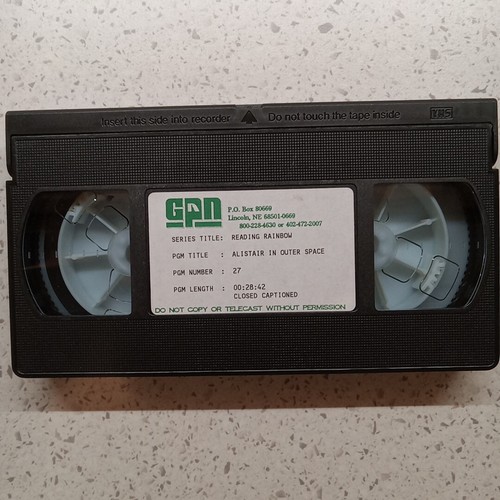 Reading Rainbow VHS "Alistair in Outer Space" Ep #027/155 LeVar Burton ExLib - 第 4/7 張圖片
