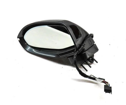 12-17 AUDI A7 (C7 4G8) LEFT DRIVER P-FOLD BLIND SPOT MEMORY DOOR MIRROR (GRAY)