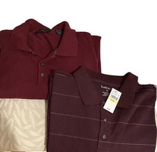 Two Van Heusen Long-sleeve Pull-over Shirts B7  Men's XL One with tags  20
