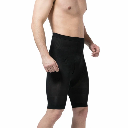 Pantalones cortos boxer de compresión cintura alta para hombre barriga más delgados moldeador de cuerpo - Imagen 7 de 15