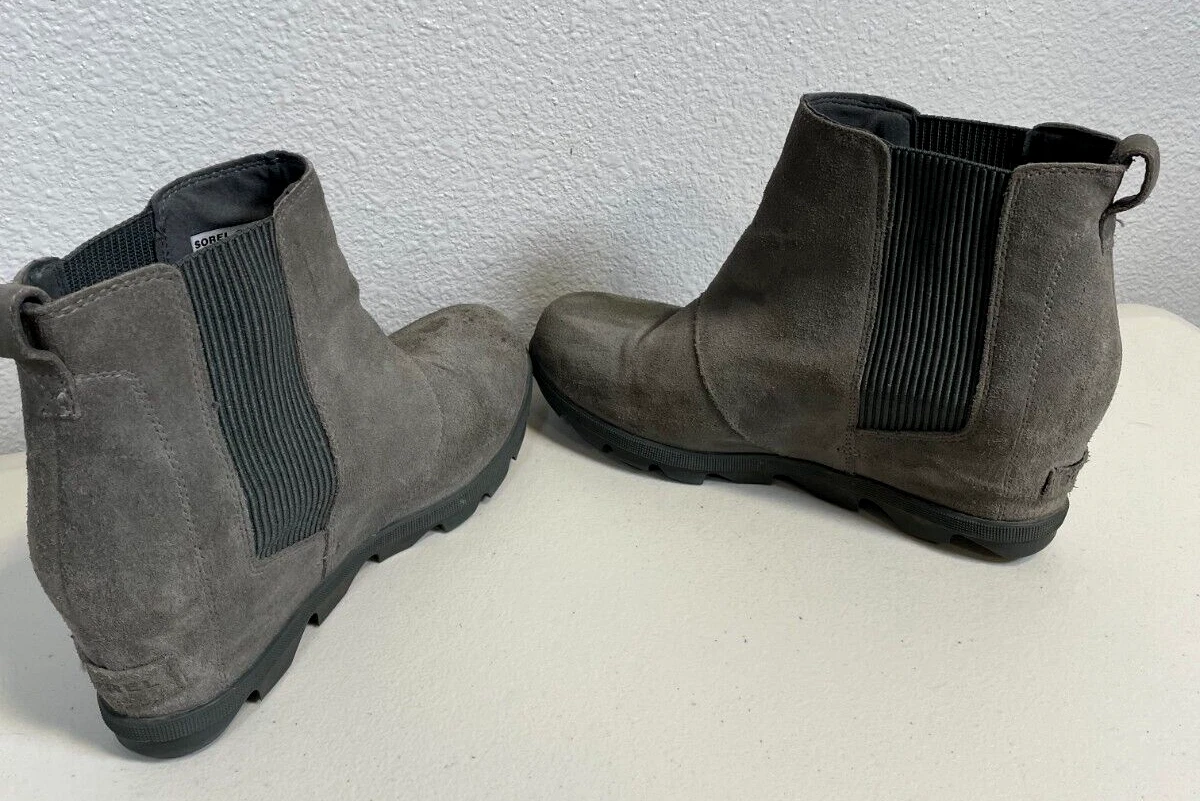 sorel joan of arctic wedge ii chelsea boots