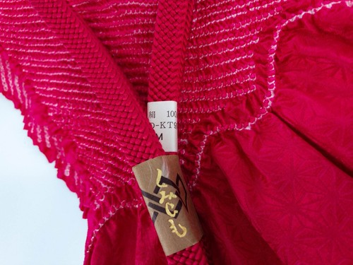 VTG Unused Deep Red Silk Obiage & Obijime Set for Kimono Kitsuke: Mar20-B - Picture 3 of 5