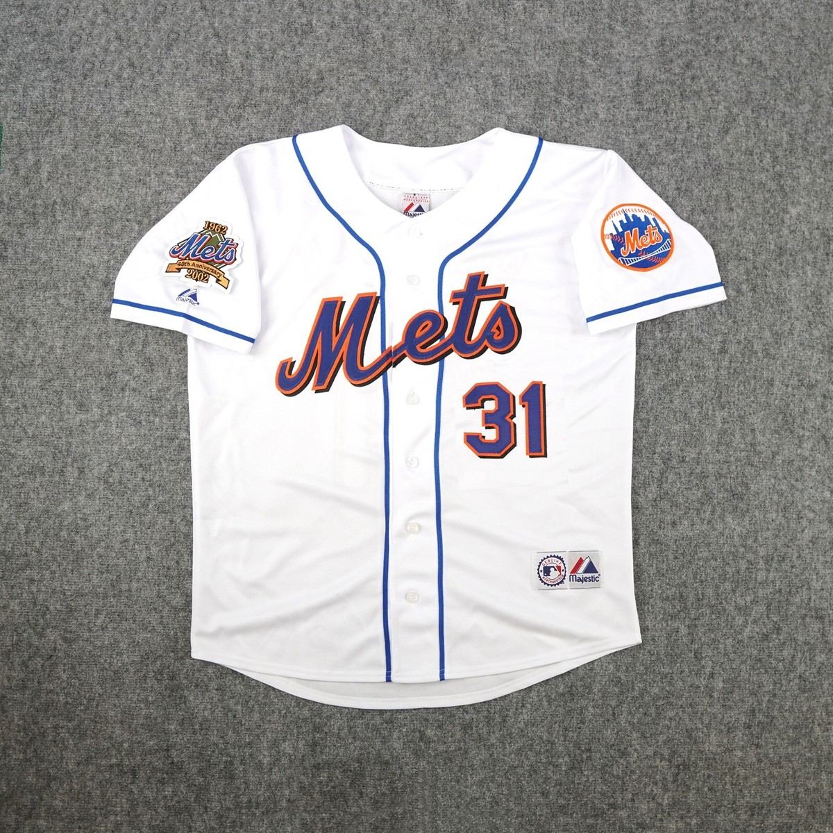 Mike Piazza 2002 New York Mets 40th Anniversary Men's