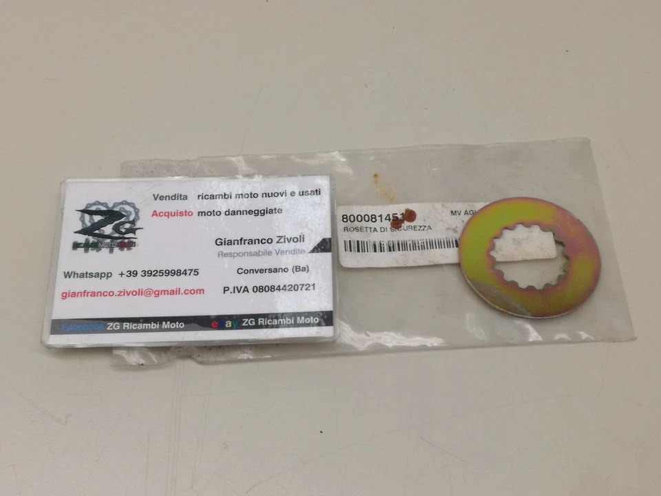 800081451 Originale MV Agusta rosetta sicurezza tropicalizzata fermo pignone