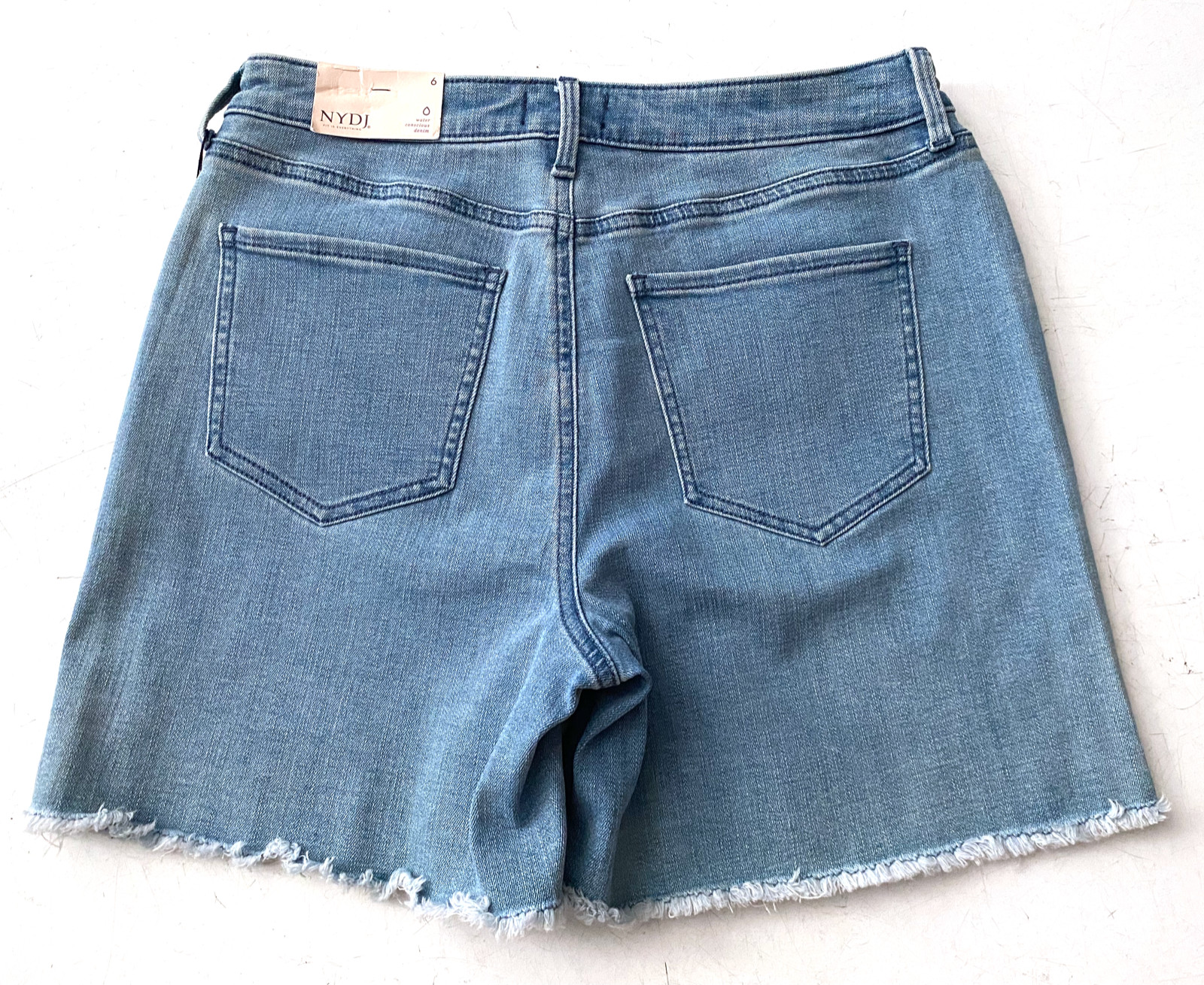 NYDJ Not Your Daughters Jeans Shorts A Line Fray Hem Everly Short 6