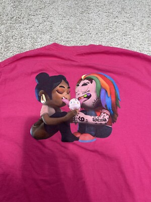 せ*い様 希少 90s vanson tee 迷彩 y2k archive vi Tekashi 6ix9ine X Queen FEFE song rainbow T shirt M Authentic