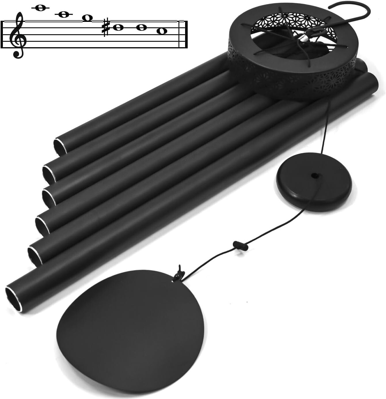 "48'' Wind Chimes for outside Deep Tone - Large Windchimes with 6 Heavy Tubes, O