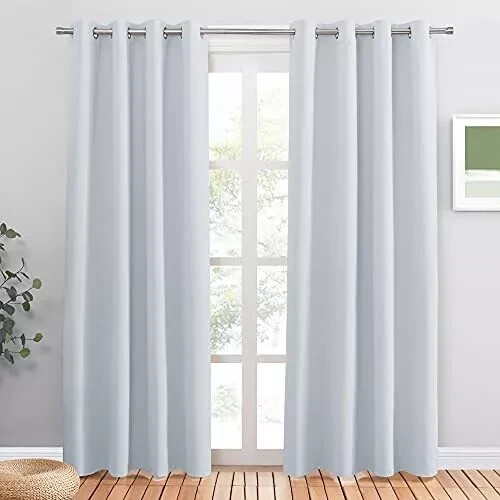 PONY DANCE White Curtains Eyelet Bedroom Privacy Door Drapes Room Decor