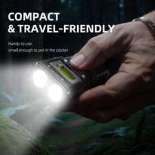 4000 Lumens Rechargeable Edc Pocket Flashlight 10 Hours Work Light Waterproof