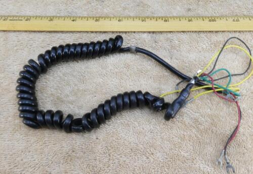 VINTAGE 3 Wire Telephone Phone Coiled Cord Handset Curly !! - Picture 1 of 2
