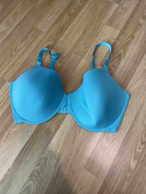 Damen-T-Shirt-BH Tu UK 38 F meergrün gepolstert lässig uni