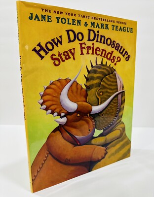 How Do Dinosaurs Stay Strong Hardcover w/ Dust Jacket First Ed New 