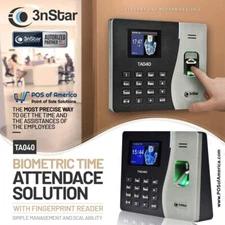 3nStar Biometric Fingerprint Time Attendance TA040 Multi languages Eng Span