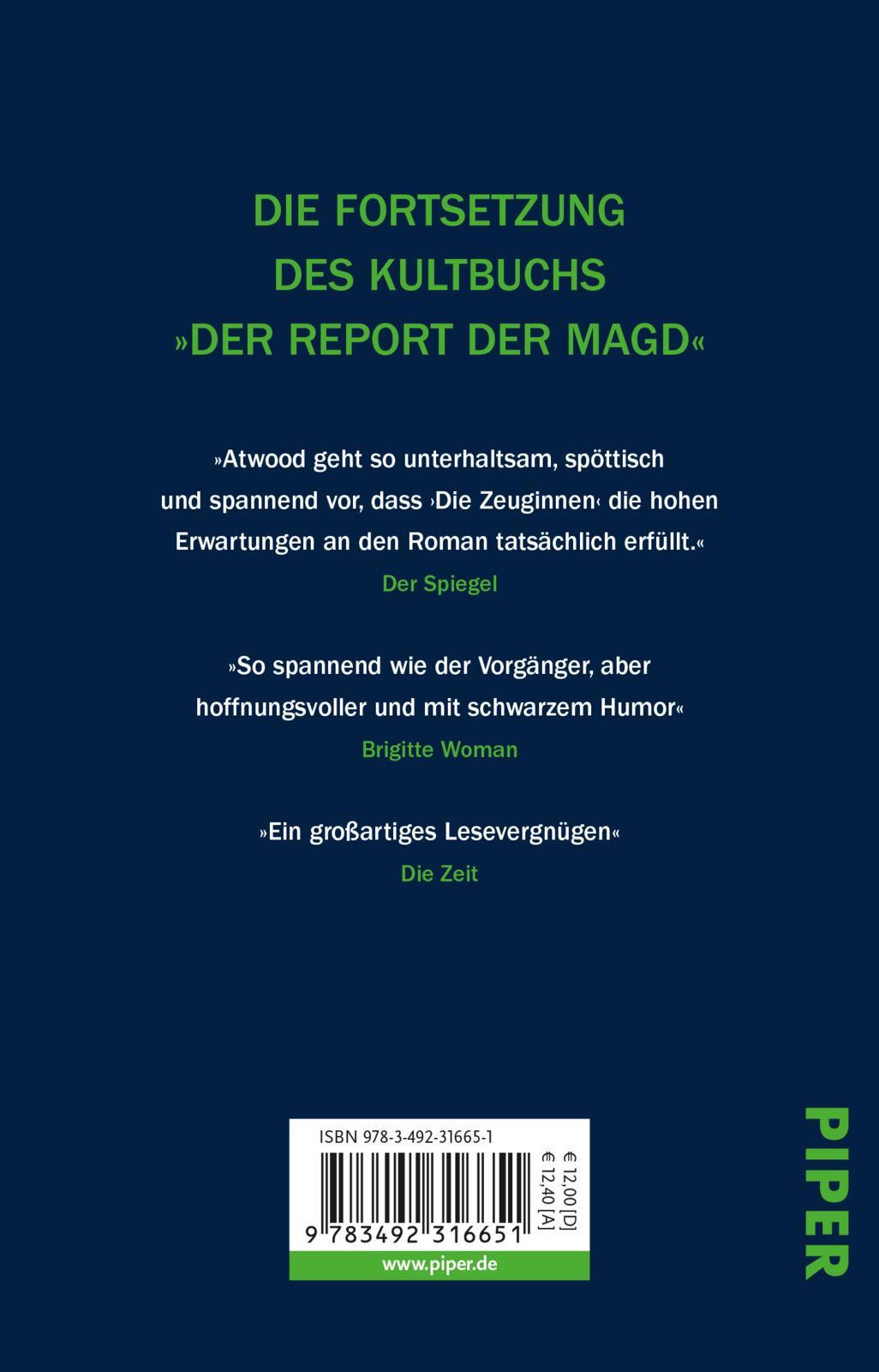 Thumbnail - Margaret Atwood; Monika Baark / Die Zeuginnen