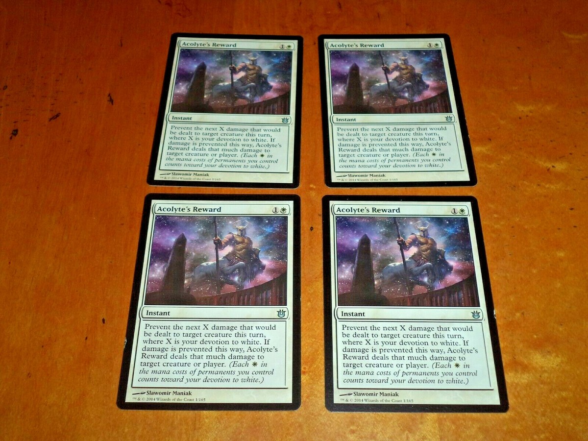 Acolyte's Reward 2x FOIL BNG MTG Born of the Gods Uncommon MINT white Acolyte's Reward 2x FOIL BNG MTG Born of the Gods Uncommon MINT white