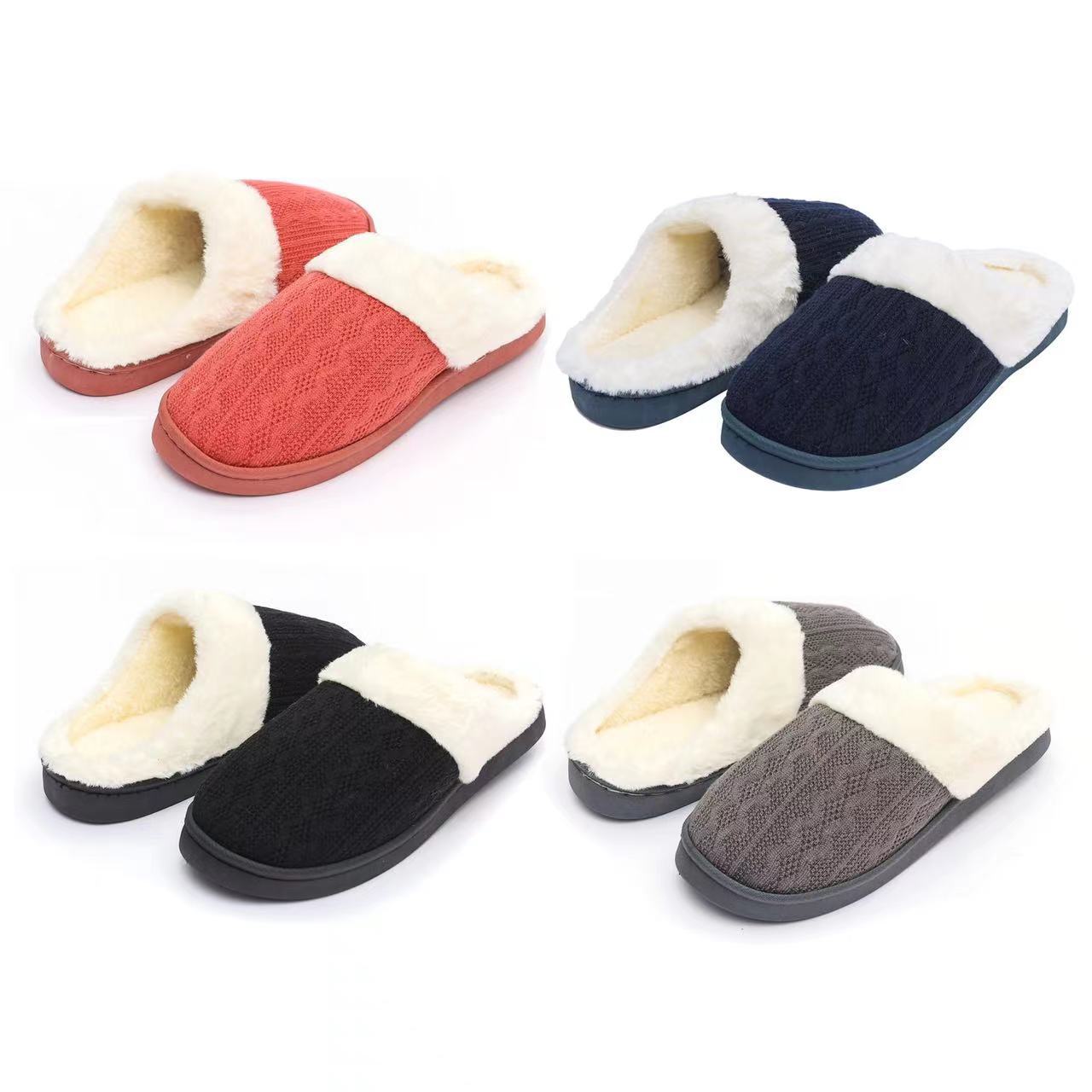 SAOLA Pantofole da donna in pelliccia sintetica lusso foderate indoor outdoor suola rigida comode Regno Unito