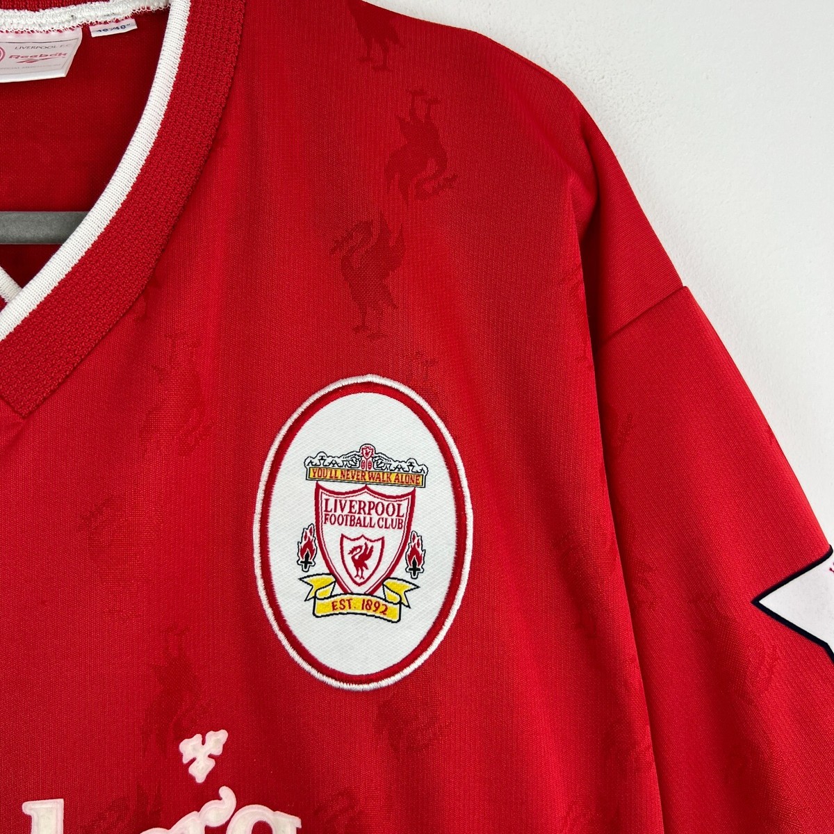 Liverpool 1996/1998 Reebok Home Soccer Jersey Shirt Men Size 2XL