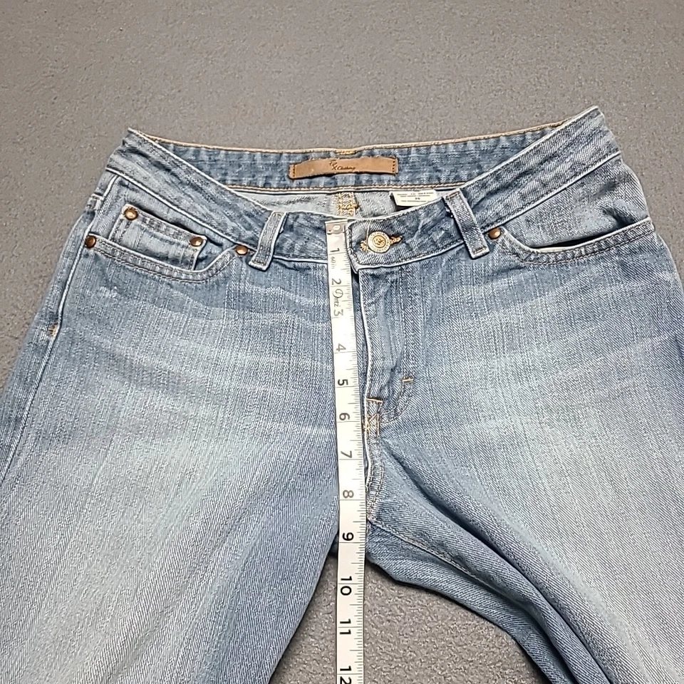 Pantalones de mezclilla para mujer FRX Clothing 29 azul claro desteñido bota ajustada Foto 3 de 4