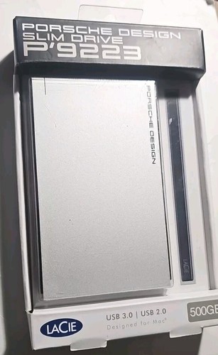 LaCie Porsche Design P'9223 500GB USB 3.0 Slim Solid State Drive - NEW - Picture 3 of 4
