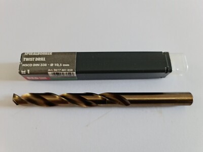 ORIGINAL WÜRTH 10,5 MM HSCO DIN 338 SPIRALBOHRER REDLINE BRONZIERT 