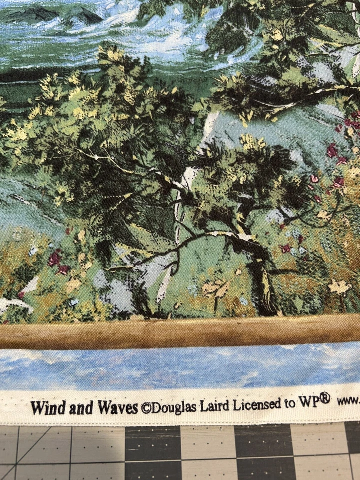 Panel de tela Wind and Waves faro azul 24x44" impresiones Wilmington Foto 4 de 4