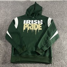 Irish Pride Clover St Patricks Day Lucky Drinking Fighting Mens Hoodie Size S