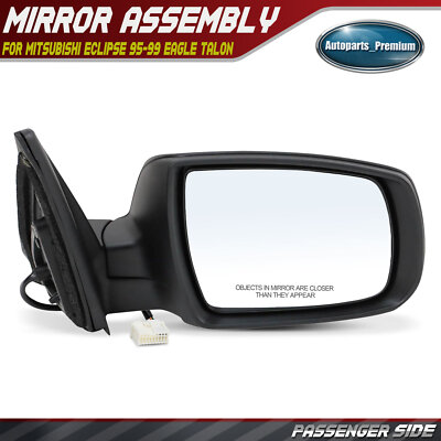 Passenger Power Mirror w/ Heated for Mitsubishi Eclipse 95-99 Eagle Talon 95-98