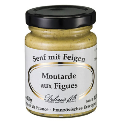Delouis Moutarde aux Figues - französischer Senf mit Feigen 100g