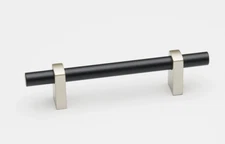 Alno Vita Bella 3" Center to Center Modern Smooth Bar Cabinet Pull A2801-3-MN/MB