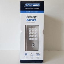 Schlage Arrive Century Satin Nickel Smart WiFi Deadbolt Keyless Entry Keypad Loc