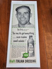 Kraft Magazine Ad Italian Dressing 1950s Yogi Berra Baseball