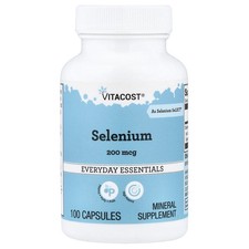 Selenium, 200 mcg, 100 Capsules