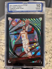 2021-22 Panini Revolution Trae Young #31 Chinese New Year Emerald /88 GEM 10