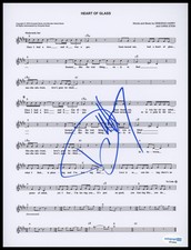 Debbie Harry "Blondie" AUTOGRAPH Signed 'Heart of Glass' 8.5x11 Sheet Music ACOA