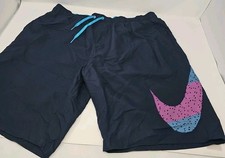 NWT Nike Men's Just Do It Swoosh Volley 9" Swim Trunks XL Navy