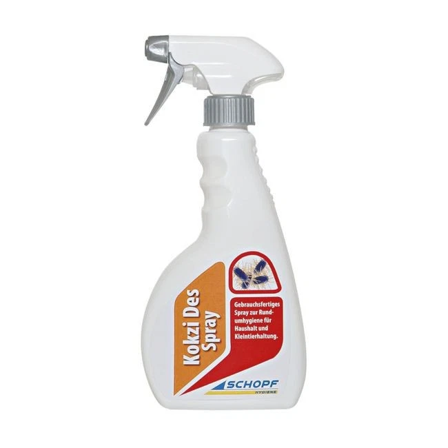 Schopf-Hygiene 500 ml Kokzi Des Spray gegen Kokzidien, Spulwurmeier, Mykobakte