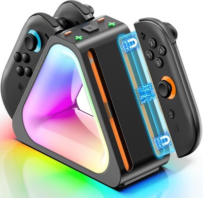 Tokluck Ladestation für 2025 Nintendo Joy Con 2, Schnelle Switch 2 Joy Con