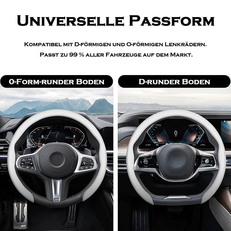 Funda de volante de coche de cuero de napa Holden Premium ultrafina transpirable Ø37 - 38 - Imagen 3 de 4