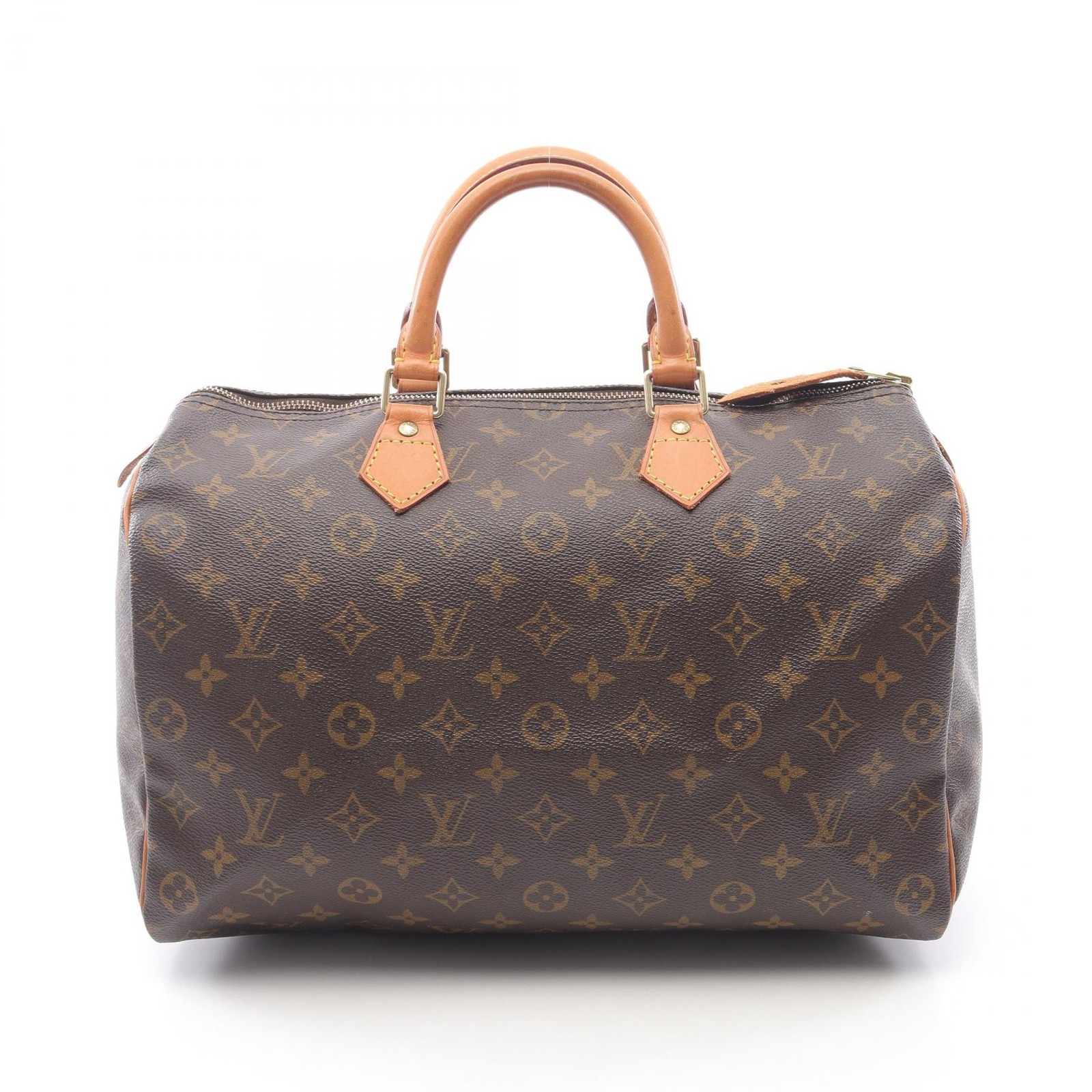 LOUIS VUITTON Speedy 35 Handbag M41524 Monogram canvas leather Brown Used Women