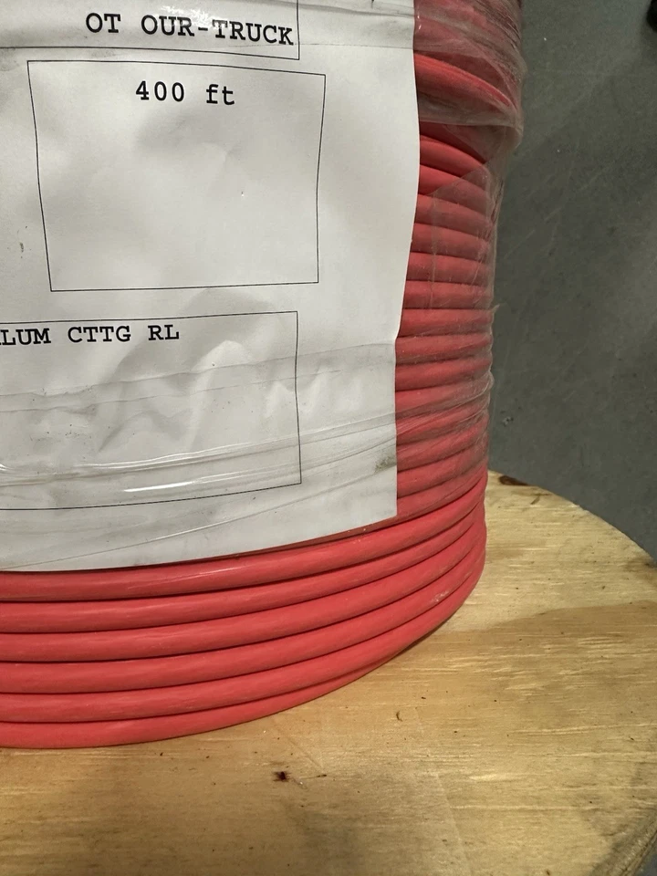 Cable XHHW 4 AWG, aluminio, 400 pies. Rojo. Foto 2 de 4