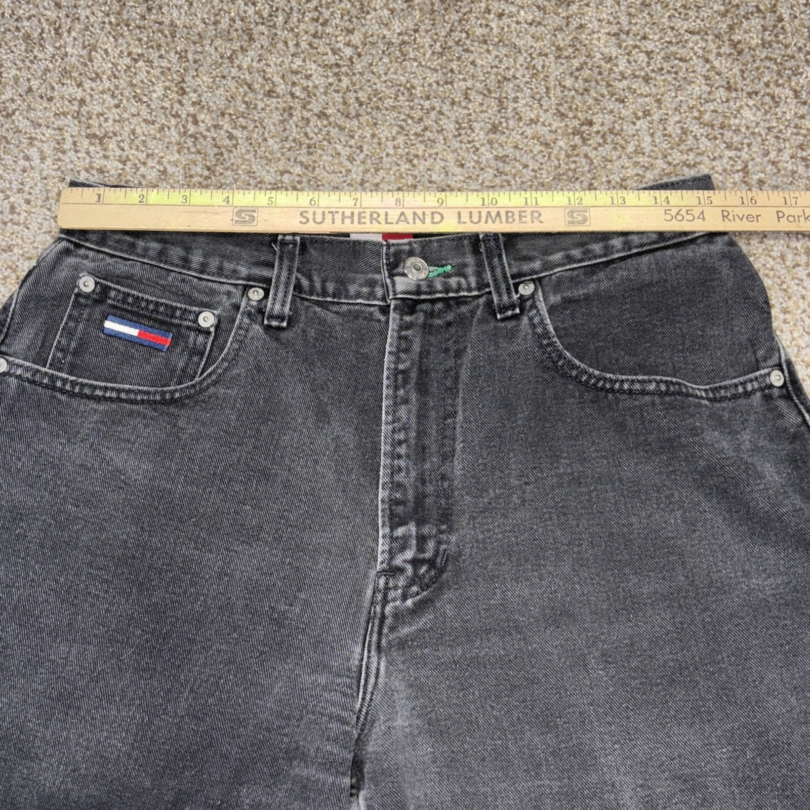 Vintage Tommy Hilfiger Men’s Black 33x30 Fits 30 X 29 Freedom Jean Vtg - View 7