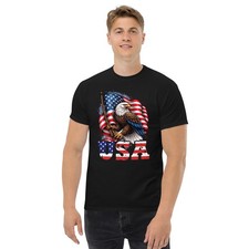 USA flag Made In America. 4th of July USA T-Shirt