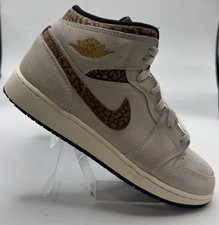 Nike Air Jordan 1 Mid SE Brown Elephant GS Size 6.5Y Sneakers DZ5369-102