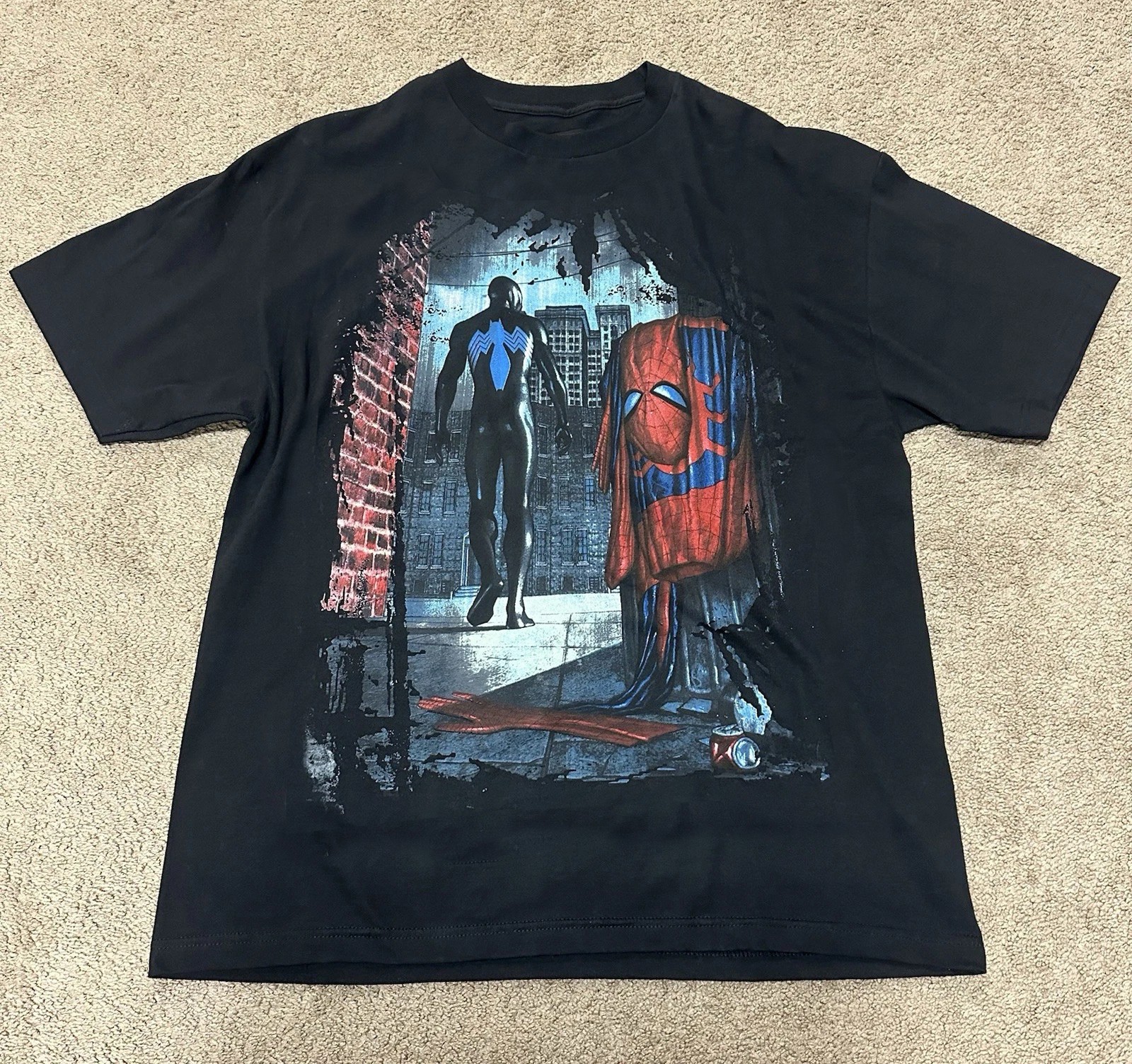 Marvel Spiderman Symbiote Choices Mad Engine Graphic T-Shirt Size S-5XL Reprint