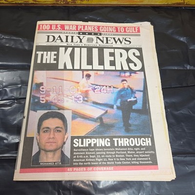 Daily News Sept 20 2001 The Killers 9/11 Newspaper Mohamed Atta NYC WTC