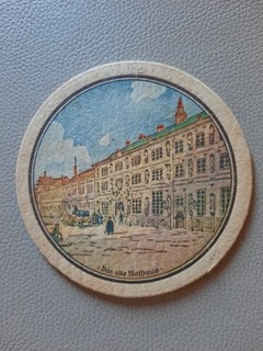 VK Bierdeckel Hamburg D alte Rathaus am A.H. Platz mit RS